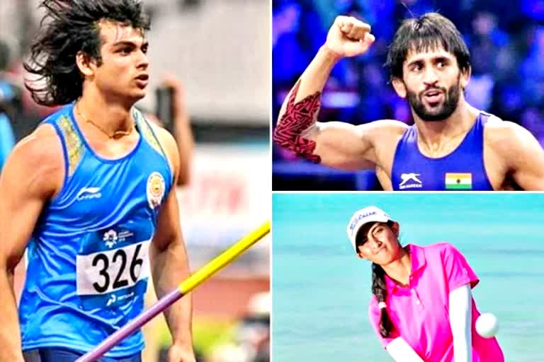 Aditi is disappointed  Neeraj Chopra  Bajrang Punia  गोल्फर अदिति अशोक  नीरज चोपड़ा  बजरंग पूनिया  टोक्यो ओलंपिक 2020  Tokyo Olympics 2020