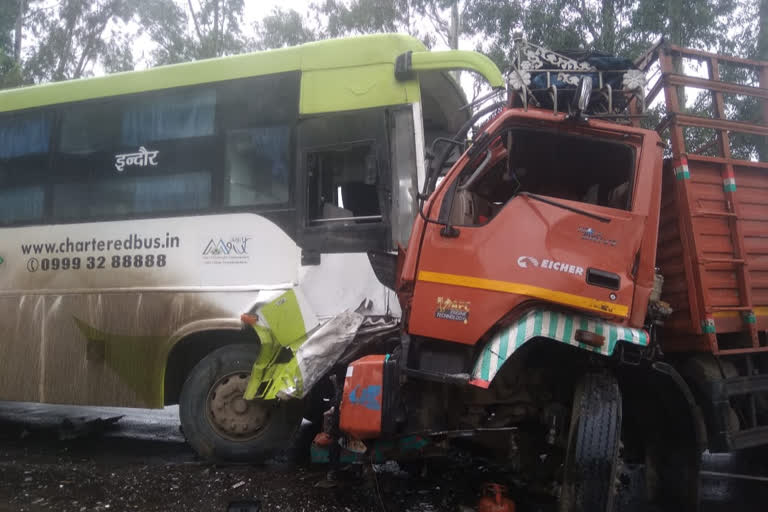 bus and truck collision