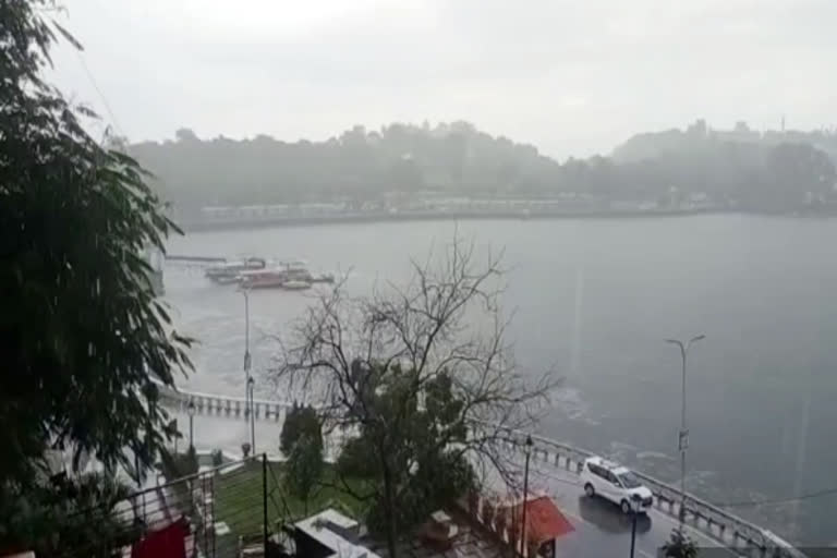 उदयपुर में बारिश, rain in udaipur