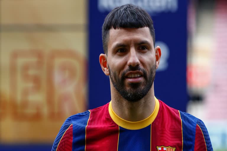 Sergio Aguero  സെർജിയോ അഗ്യൂറോ  എഫ്‌സി ബാഴ്സലോണ  La Liga  Barcelona striker Aguero  Barcelona fc  മെസി  ലയണല്‍ മെസി