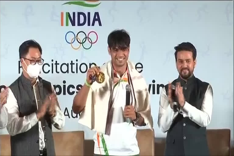 Gold medalist Neeraj Chopra