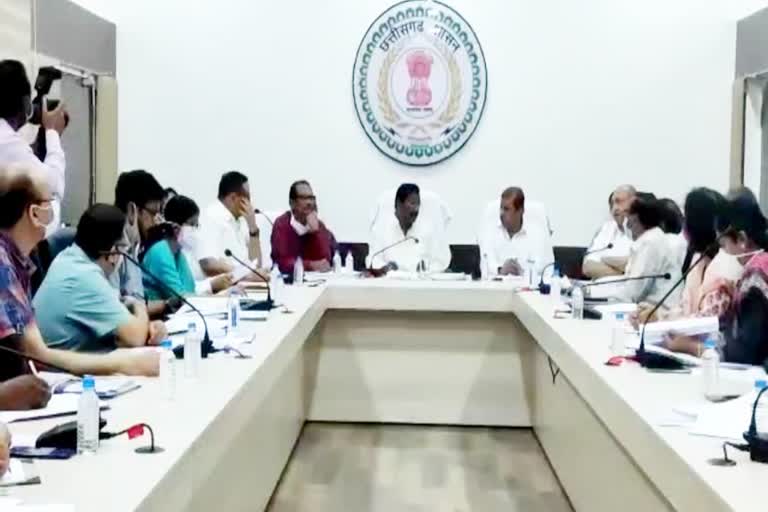 Raipur News cabinet subcommittee   Cabinet sub-committee meeting of Baghel government    Food Minister Amarjit Bhagat   Agriculture Minister Ravindra Choubey  School Education Minister Premsai Singh Tekam   monsoon session of assembly