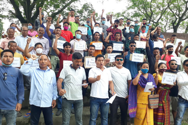 EX NDFB CADRE PROTEST AT BARAMA