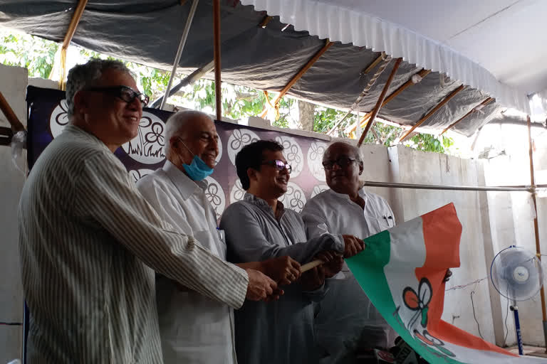 RTI activist Saket Gokhale joins Trinamool Congress at Delhi on Thursday