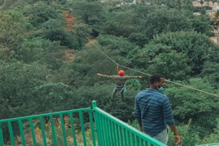 Zip line started in kollegala