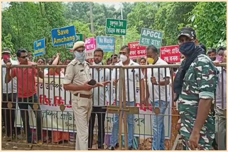 anti-dumping-ground-manch-protest-continue-at-chandrapur