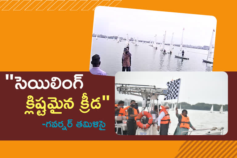 sailing in hussain sagar