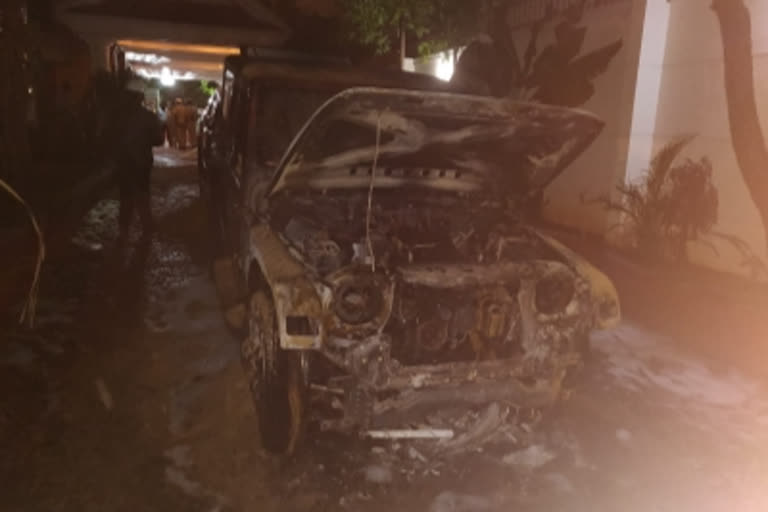 car  burning incident