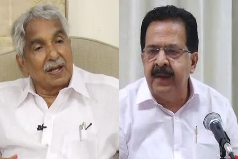 Oommen Chandy and Ramesh Chennithala against KPCC revamp  KPCC revamp  KPCC reorganization  Oommen Chandy and Ramesh Chennithala against KPCC reorganization  Oommen Chandy Ramesh Chennithala against KPCC revamp  Oommen Chandy Ramesh Chennithala against KPCC reorganization  reorganization  revamp  കോൺഗ്രസ് പുനഃസംഘടനയിൽ അതൃപ്‌തി  കോൺഗ്രസ് പുനഃസംഘടന  പാർട്ടി പുനഃസംഘടന  കെപിസിസി പുനഃസംഘടന  congress reorganization  congress revamp  Oommen Chandy  Ramesh Chennithala  ഉമ്മൻചാണ്ടി  രമേശ് ചെന്നിത്തല  ഹൈക്കമാൻഡ്  highcommand  പിഎസ് പ്രശാന്ത്  കെപിസിസി  KPCC