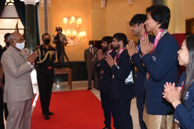குடியரசு தலைவர், president, indian olympic contigents, rashtrapati bhavan cultural centre