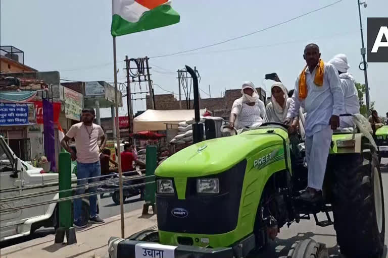 farmer tractor parade 15 august Independence Day uchana jind haryana