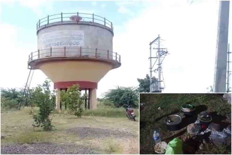 Staff made party in water purification unit at Muddebihal