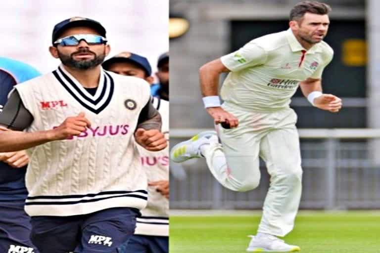 Virat Kohli  James Anderson  Controversy  जेम्स एंडरसन  भारतीय कप्तान विराट कोहली  लॉर्डस मैदान  नोक झोंक  Sports News in Hindi  खेल समाचार