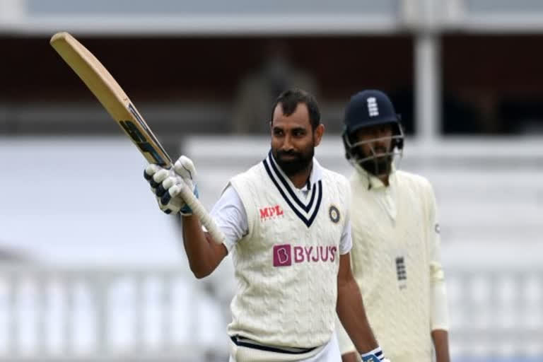 2nd Test: Shami's maiden half-century helps India set 260 runs target for England