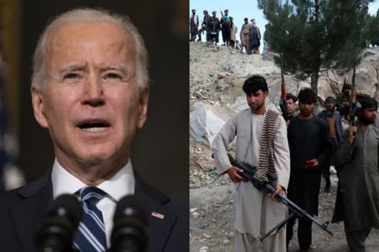 Joe Biden warns Taliban  Biden warns Taliban of swift and forceful response if US personnel are attacked  യുഎസ് സൈന്യത്തെ ആക്രമിച്ചാൽ ശക്തമായി പ്രതികരിക്കും  യുഎസ് സൈന്യം  താലിബാന് ബൈഡന്‍റെ മുന്നറിയിപ്പ്  താലിബാന് ബൈഡന്‍റെ താക്കീത്  താലിബാൻ  ജോ ബൈഡൻ  സൈനികരെ പിൻവലിക്കുന്ന പ്രവർത്തനം  യുഎസ് പ്രസിഡന്‍റ് ജോ ബൈഡൻ  യുഎസ് പ്രസിഡന്‍റ്  അഫ്‌ഗാനിസ്ഥാൻ  അഫ്‌ഗാൻ  us president  joe biden  biden  ബൈഡൻ