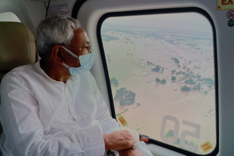 CM Nitish Kumar will conduct aerial survey of flood affected areas