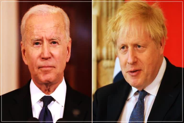 Joe Biden and Boris Johnson