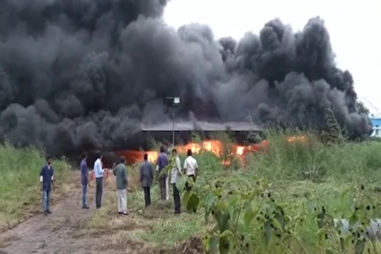 fire accident in pharma company at telangana