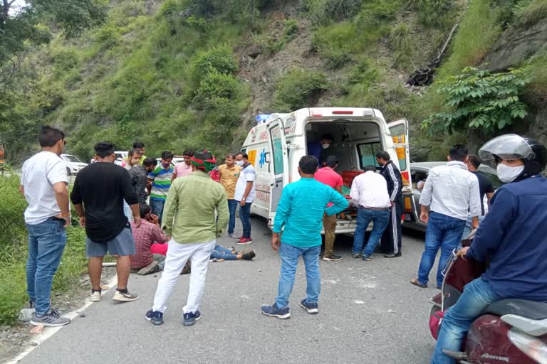 stone fell on bike riders