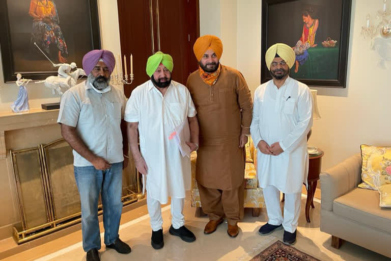 ਪੀਪੀਸੀਸੀ ਪ੍ਰਧਾਨ ਨਵਜੋਤ ਸਿੱਧੂ ਵੱਲੋਂ ਮੁੱਖ ਮੰਤਰੀ ਕੈਪਟਨ ਅਮਰਿੰਦਰ ਸਿੰਘ ਨਾਲ ਮੁਲਾਕਾਤ