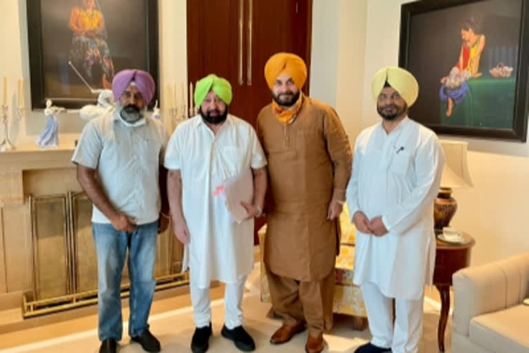 Punjab CM meets Sidhu