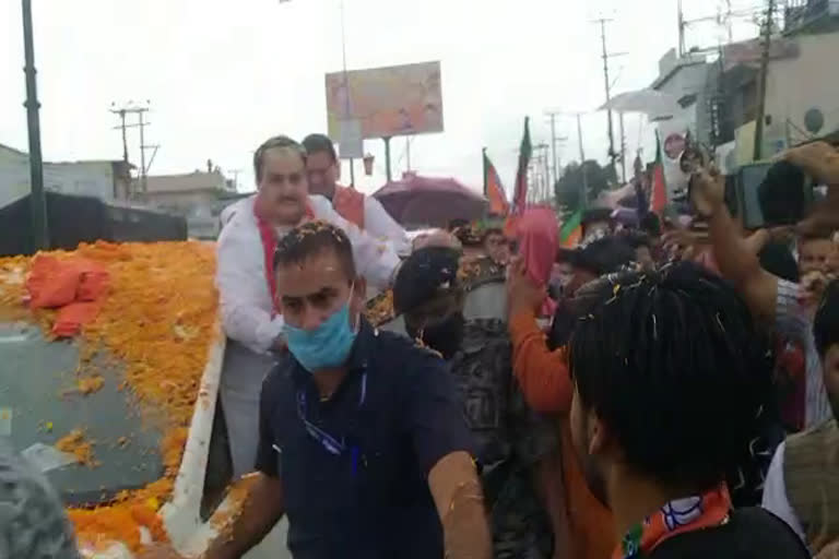 JP Nadda reached Haridwar