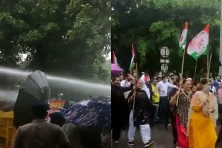 Chandigarh Congress protest against BJP