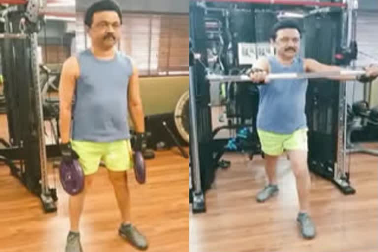 Stalin Image makeover  Stalin gym workouts  Stalin workouts viral  Stalin fitness  Namakku Naame  DMK 100 days in office  MC rajan  സ്റ്റാലിന്‍ പ്രതിച്ഛായ മാറ്റം വാര്‍ത്ത  സ്റ്റാലിന്‍ വര്‍ക്കൗട്ട് വാര്‍ത്ത  എംകെ സ്റ്റാലിന്‍ വാര്‍ത്ത  തമിഴ്‌നാട് മുഖ്യമന്ത്രി വാര്‍ത്ത  സ്റ്റാലിന്‍ വാര്‍ത്ത  സ്റ്റാലിന്‍ ജനപ്രിയ നേതാവ് വാര്‍ത്ത  സ്റ്റാലിന്‍ ജനപ്രീതി വാര്‍ത്ത  സ്റ്റാലിന്‍ പ്രതിച്ഛായ വാര്‍ത്ത