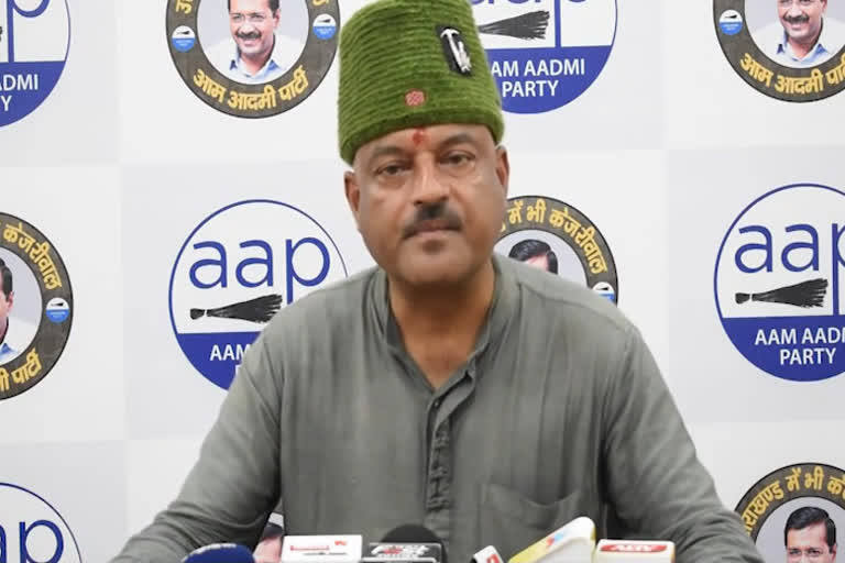 AAP leader Ajay Kothiyal.