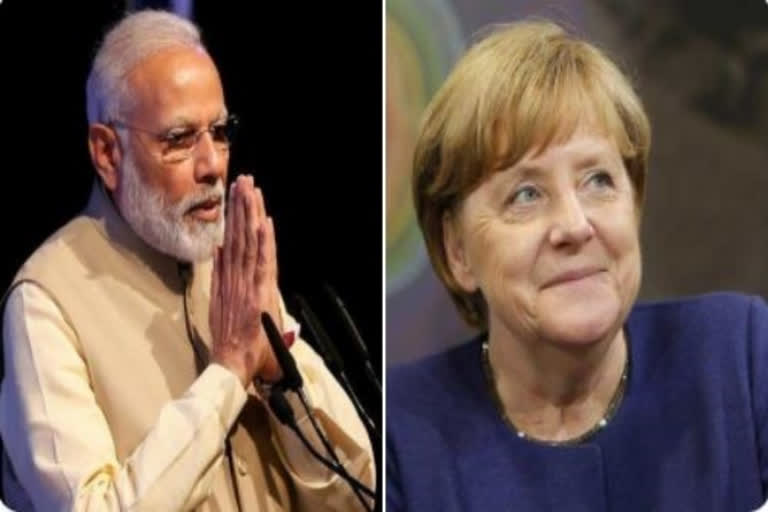 PM Modi speaks to his German counterpart Angela Merkel
