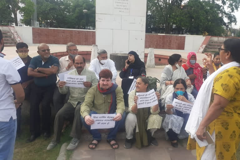 protest against taliban in jaipur