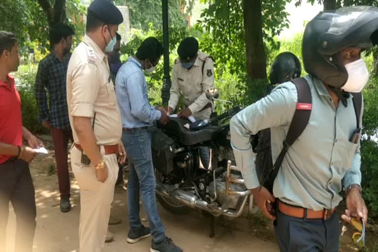 Rapid action of traffic department in Dhamtari