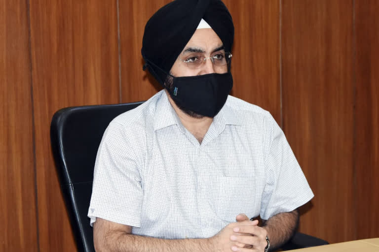 Chief Secretary SS Sandhu meeting