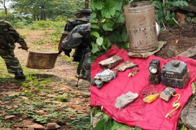 many-items-of-naxalites-recovered-in-police-search-operation-in-jamshedpur