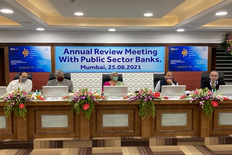 Nirmala Sitaraman at Banks Annual review meeting