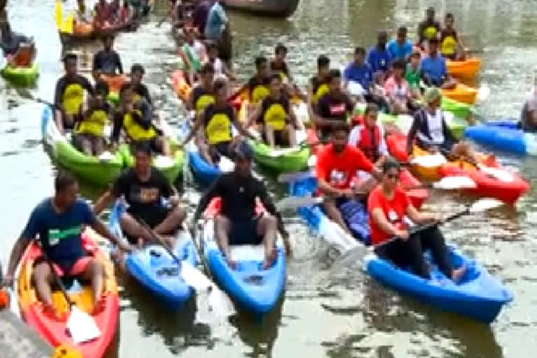 Kerala opens Kayaking centre in Kumarakom to woo adventure enthusiasts