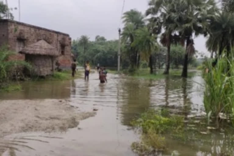 डायवर्सन से पानी नहीं निकलने से बाढ़ जैसे हालात