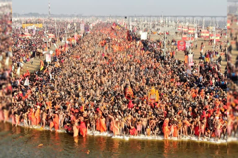 Uttarakhand officials suspended  Kumbh mela fake testing scam  Kumbh mela scam  Kumbh mela officers suspended  Dhami suspends Kumbh mela officers  Kumbh covid testing scam  വ്യാജ കൊവിഡ് പരിശോധന  കുംഭമേള  കൊവിഡ് പരിശോധന  കൊവിഡ്  സസ്പെൻഷൻ  പുഷ്‌കർ സിങ് ധാമി