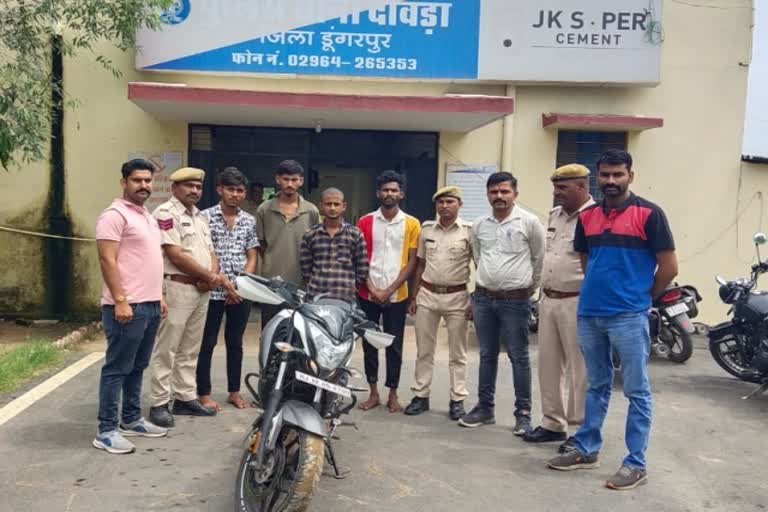 bike robbery gang, Dungarpur news