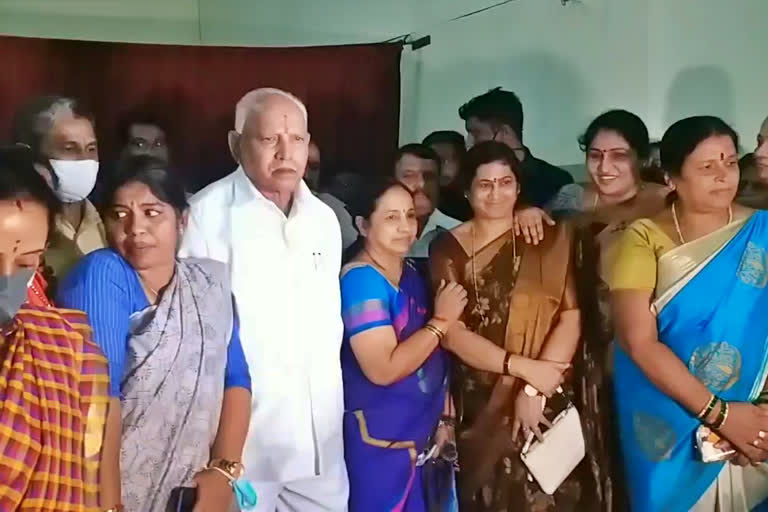 Former CM BS Yeddyurappa visit to Shivamogga