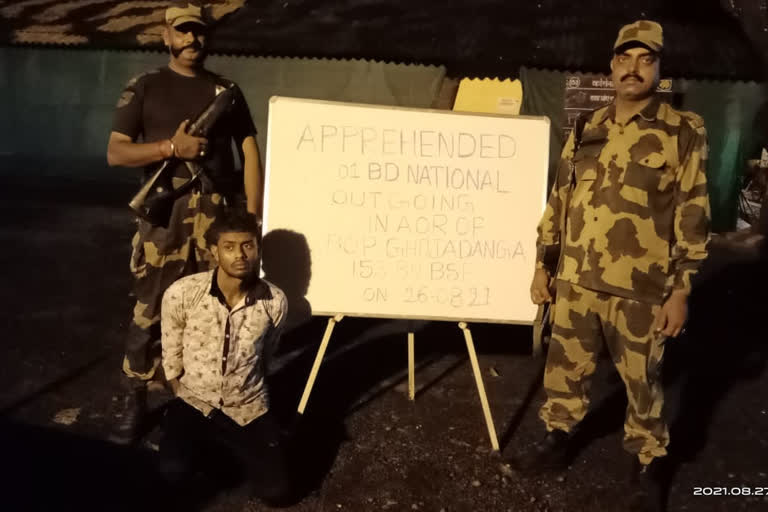 bangladeshi terrorist arrested by bsf near ghojadanga border