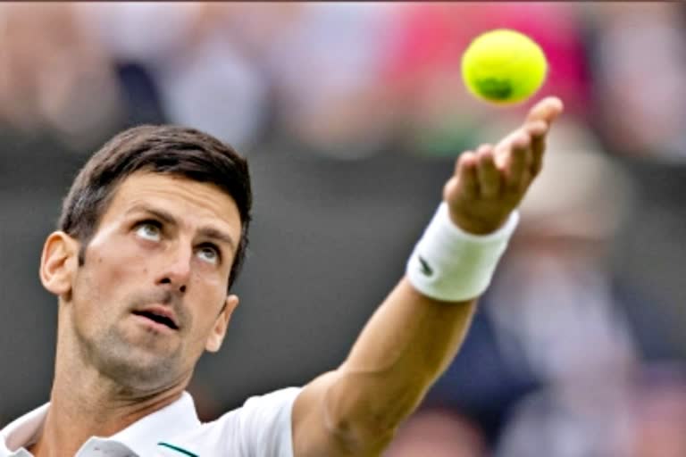 Novak Djokovik  नोवाक जोकोविच  टेनिस खिलाड़ी नोवाक जोकोविच  यूएस ओपन  Sports News  खेल समाचार  Tennis player Novak Djokovic  US Open  21वें ग्रैंड स्लैम