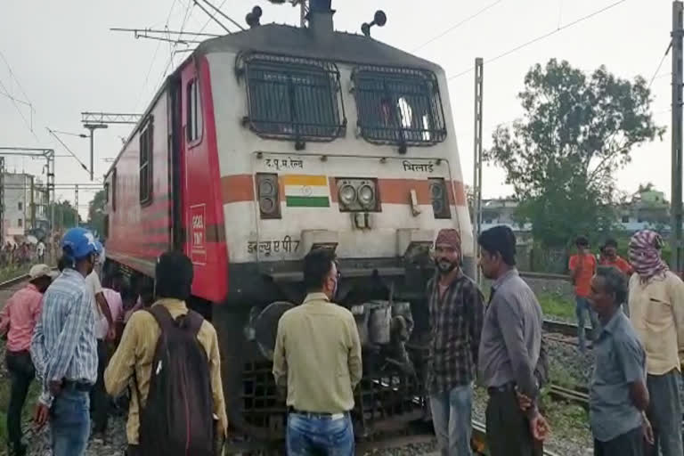 derailed during shunting in Bilaspur