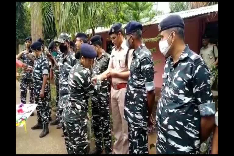 The joy reflected on the faces of CRPF jawans by tying rakhi