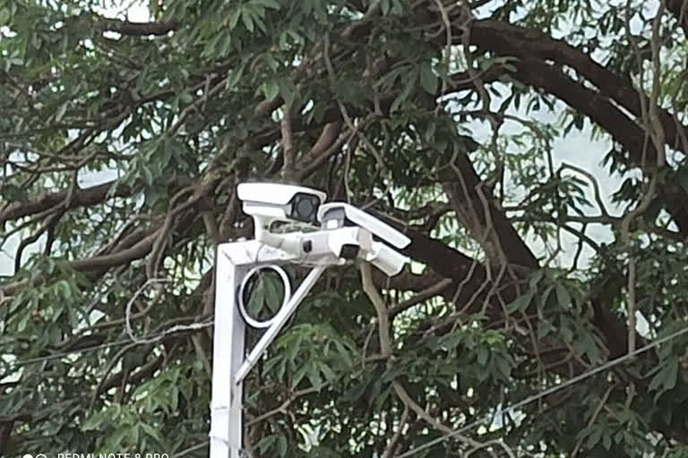 Three CCTV cameras installed at the gate of IGMC Hospital Shimla