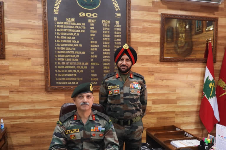 Maj Gen Sanjiv Singh Slaria takes over as GOC Counter Insurgency Force Kilo