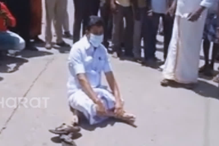 cv-shanmugam-arrested-for-dharna-protest