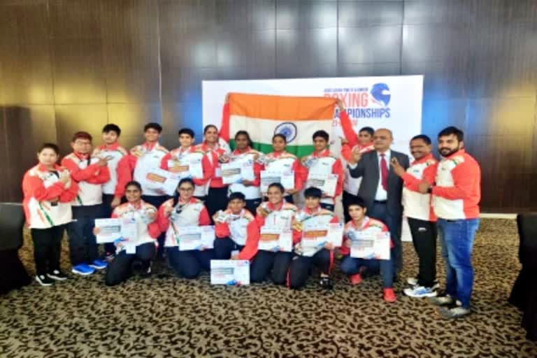 Indian team got 39 medals  Asian Youth and Junior Boxing Championships  Asian Youth  Junior Boxing Championships  Sports News in Hindi  खेल समाचार  महिला मुक्केबाज 2021  जूनियर मुक्केबाजी चैंपियनशिप