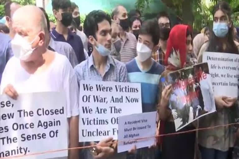 Afghan protestors