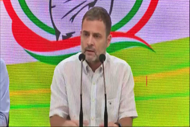 Congress leader Rahul Gandhi on central govt